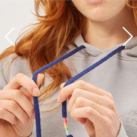 Woodley + Lowe CUTOFF HOODIE Size S (C) in Dove Grey NWT and in packaging - Picture 2 of 8